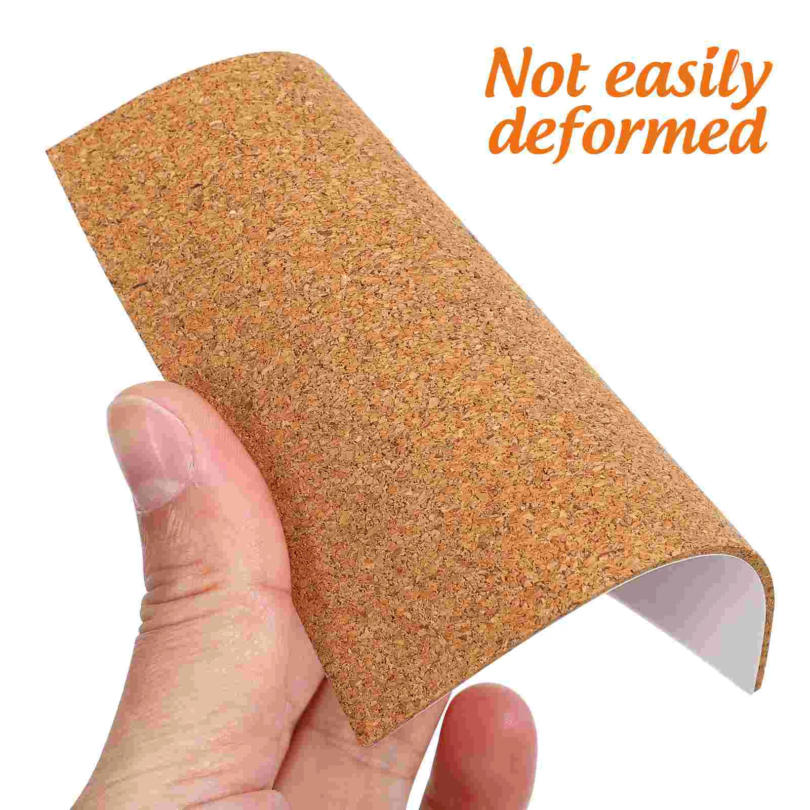 10PCS Self-adhesive Cork Coasters Squares Cork Mats Cork Backing Sheets for Coasters and DIY Crafts Supplies