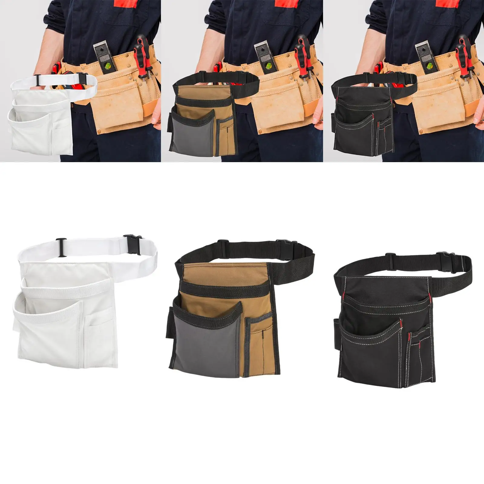 Tool Apron Belt Waist Sturdy for Construction Workers Carpenters Electrician