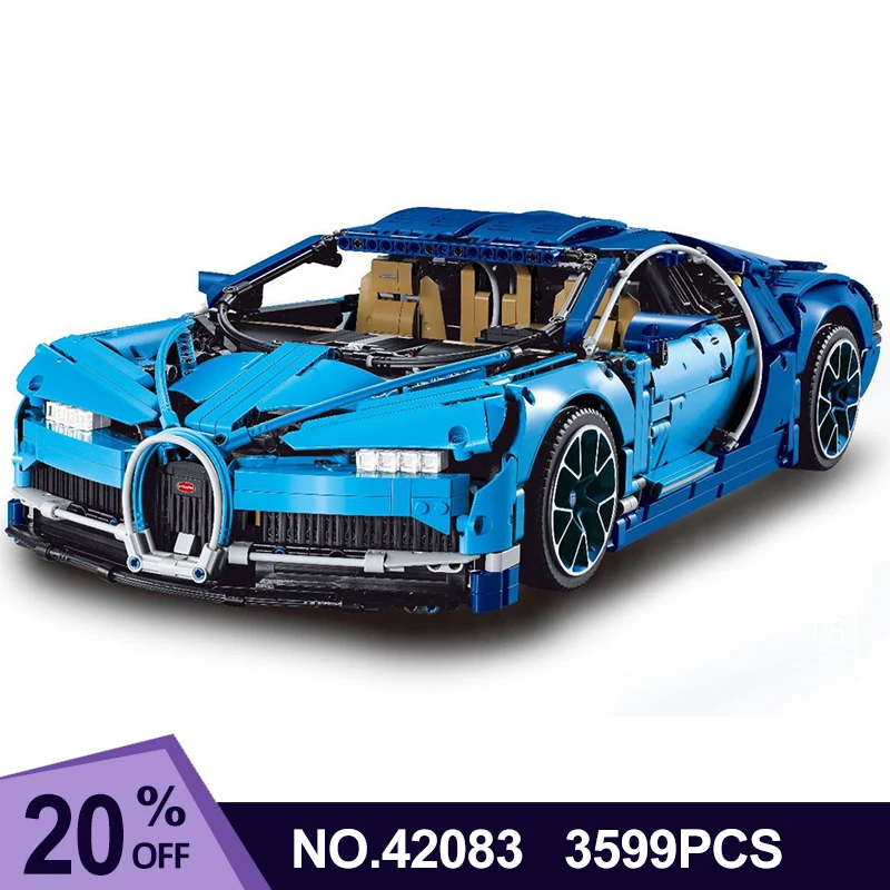 

MOC 42083 Blue Super Sport Racing Car Model Bricks Set Compatible 20086 Building Blocks Toys for Kids Christmas Birthday Gifts