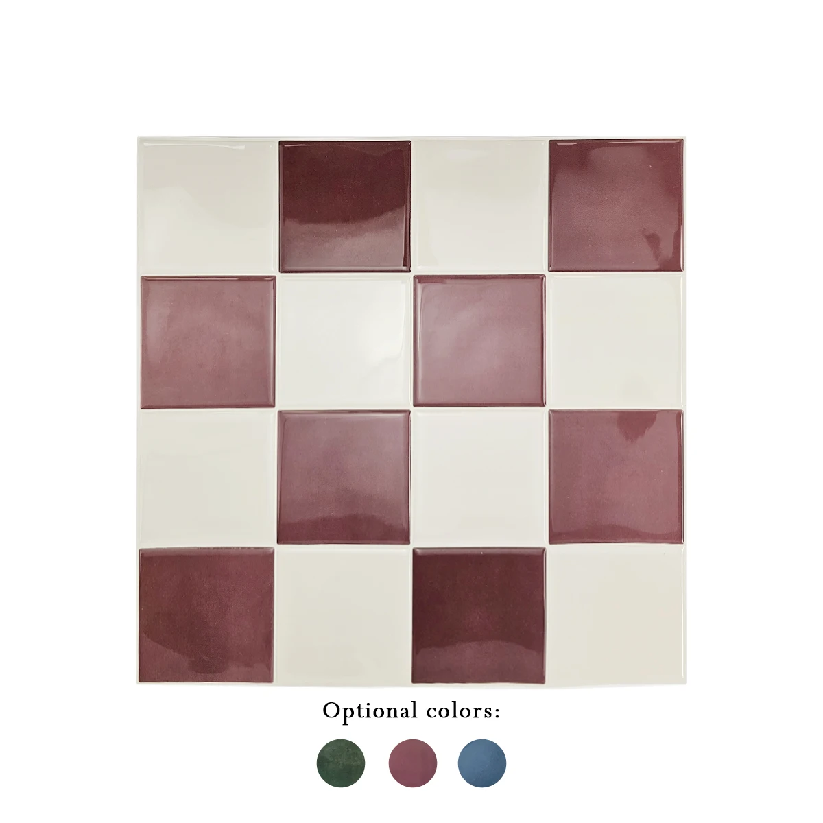 10/30 PC 3D Mozaïek Stijl Zelfklevende Wandtegel Keuken Backsplash Geschikt voor Keuken Wanddecoratie Vierkant 10,5" x 10,5"