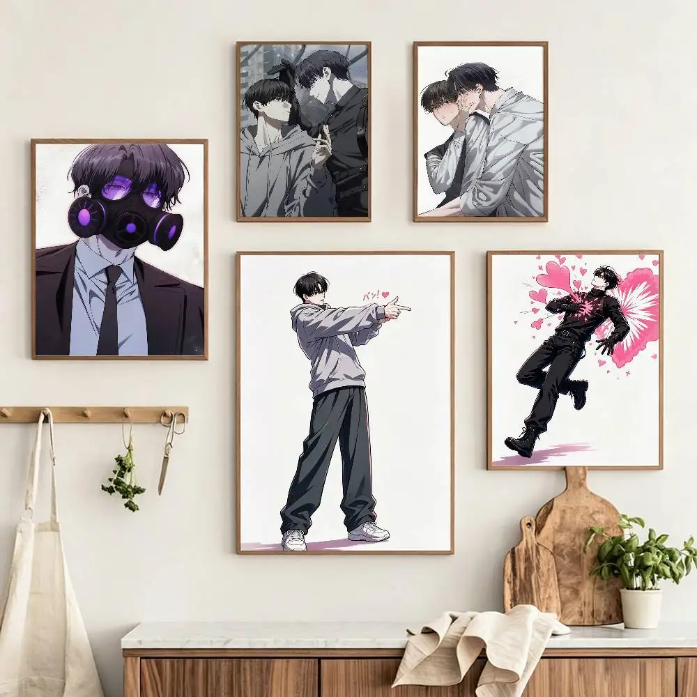 The H-Hunters gonna lay low Manhwa  Poster HD Self Adhesive Waterproof Wall Art Ideal for Home Office Dorm Gift Customizable
