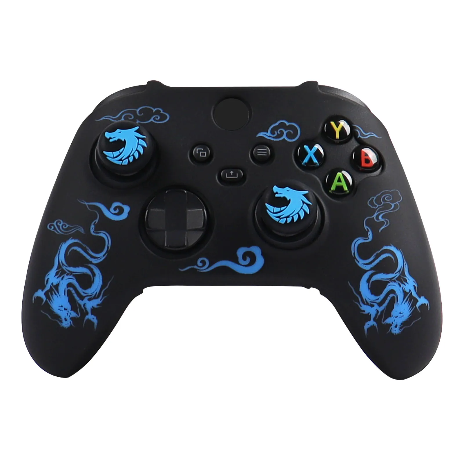 Laser Carving Soft Silicone Cover For Xbox Series X Controller Skin Case Gamepad Accessories for For Xbox Series S Joystick