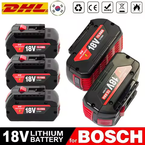 ♑️100% For BOSCH 18V battery Original Lithium Battery For BOSCH Battery Pack 12000mAh Original Tool Rechargeable Battery♐️