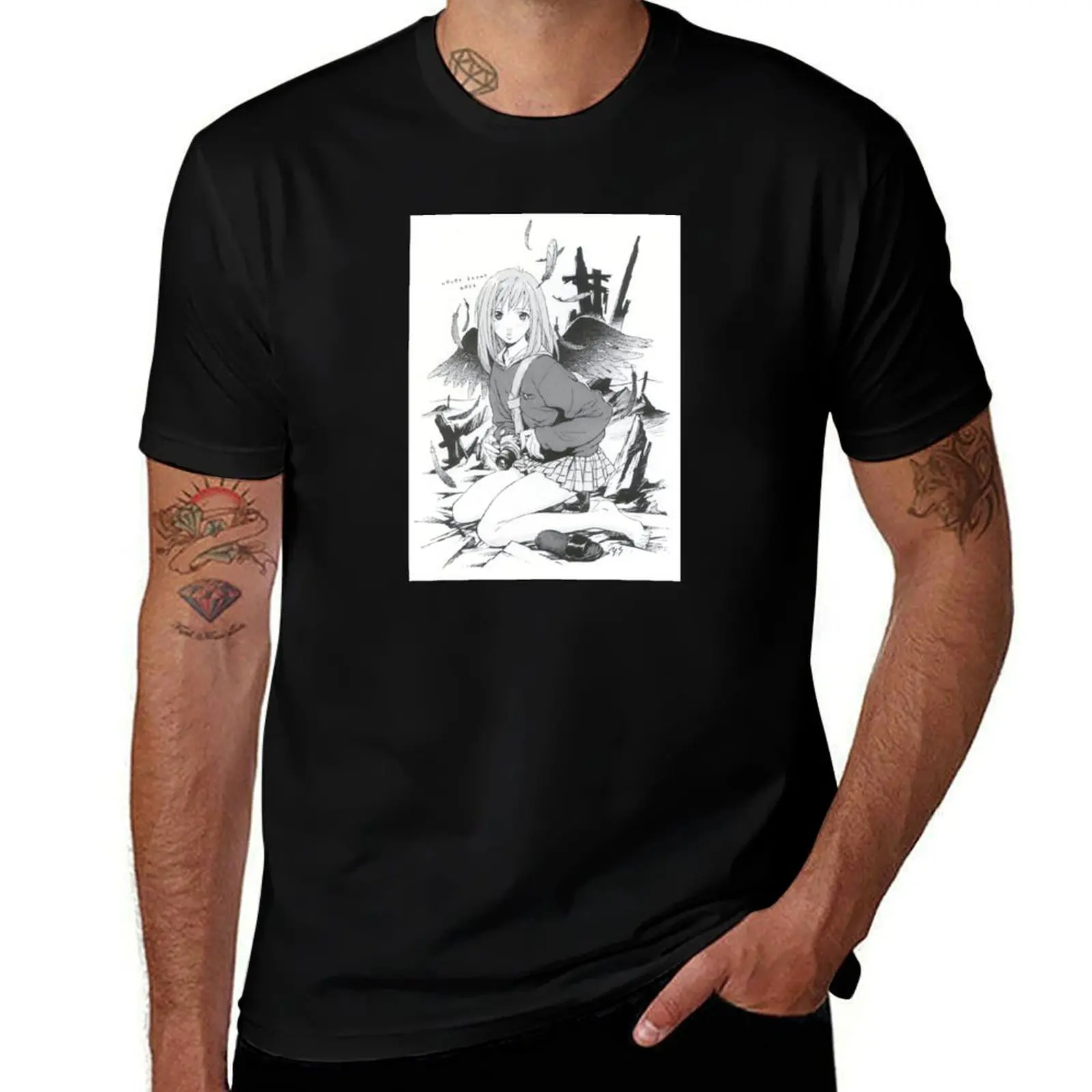 

FLCL - Mamimi Never Knows Best T-Shirt animal prinfor boys oversized graphic tee summer clothes Men's t-shirts