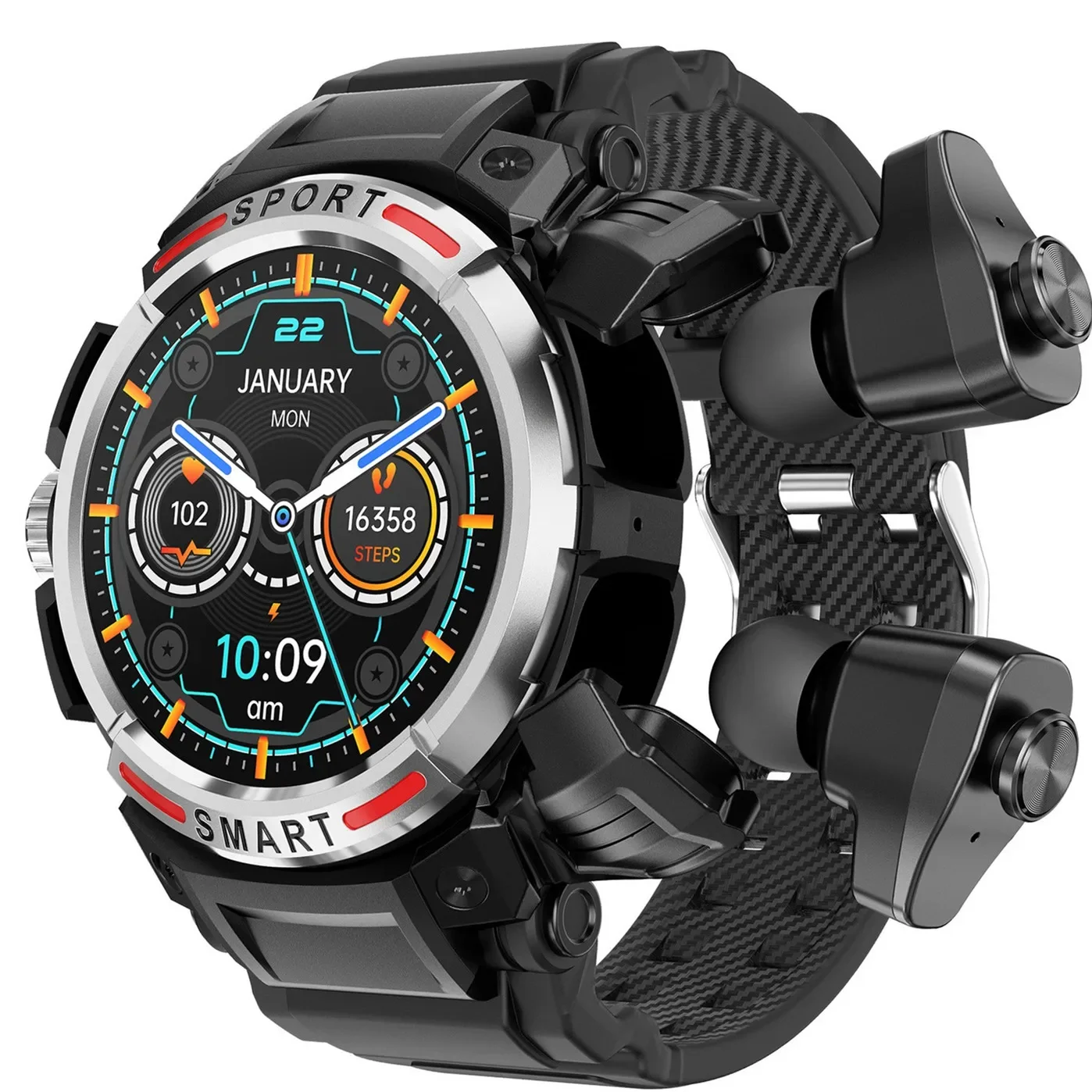 Смарт-часы TWS Bluetooth-гарнитура для вызова MP3 Местная музыка 3 в 1, умные часы для мужчин, NFC-динамик, спортивные часы для фитнеса, беспроводные наушники Смарт-часы TWS Bluetooth-гарнитура для вызова MP3 Местная музыка 3 в 1, умные часы для мужчин, NFC-динамик, спортивные часы для фитнеса, беспроводные наушники