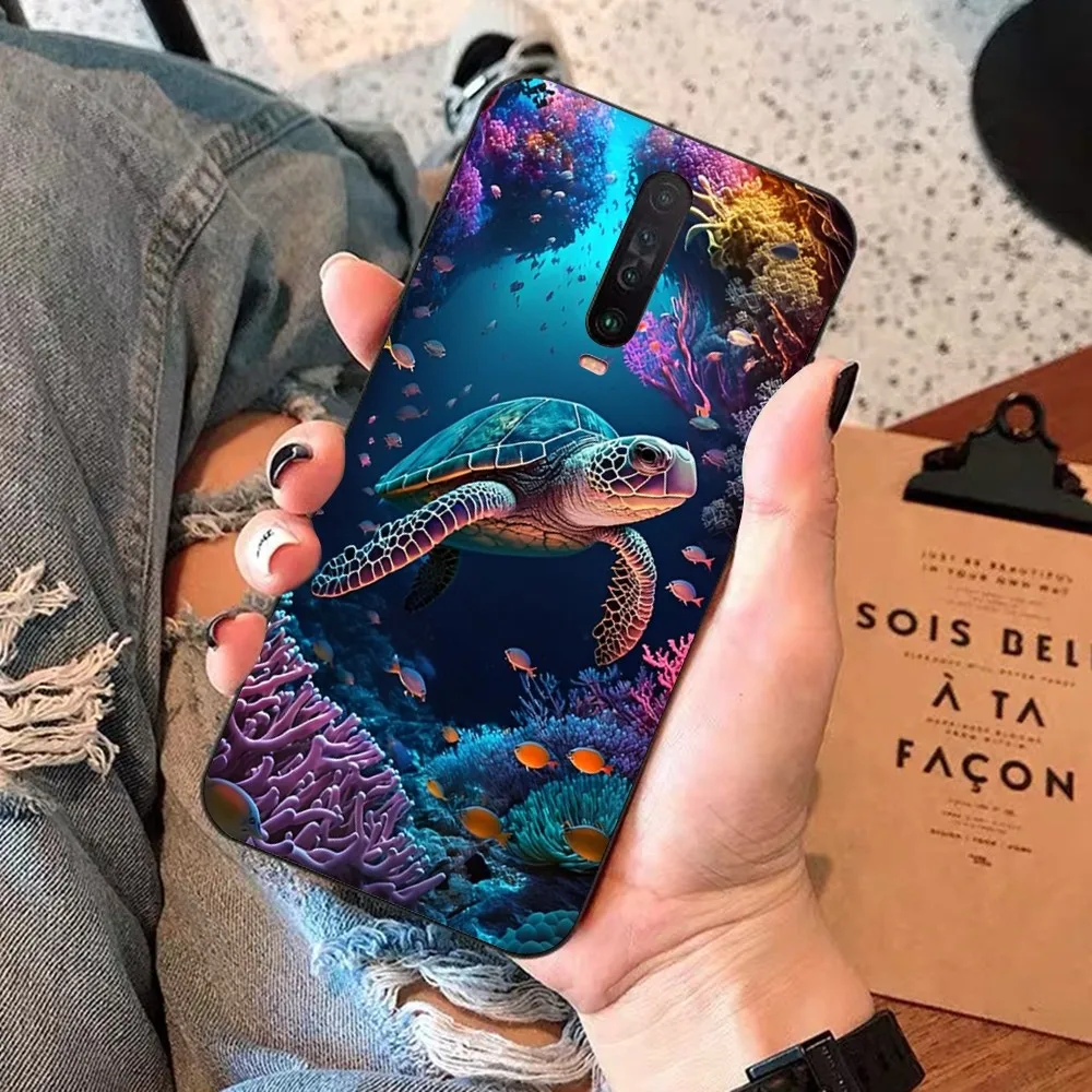 Ocean Sea Turtle Phone Case For Redmi 5 6 7 8 9 10 plus pro 6 7 8 9 A GO K20 K30 K40 pro plus F3 Fundas