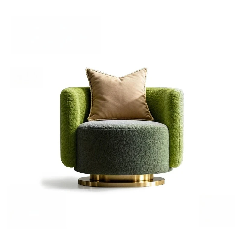 Modern light luxury single sofa chair hotel club designer Italian leisure sofa chair