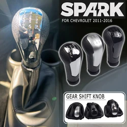 5 Speed Car Manual Gear Shift Knob Shifter Level Gaiter Boot Cover Fit For Chevrolet Holden Barina Spark (M300) 2011 2012-2015