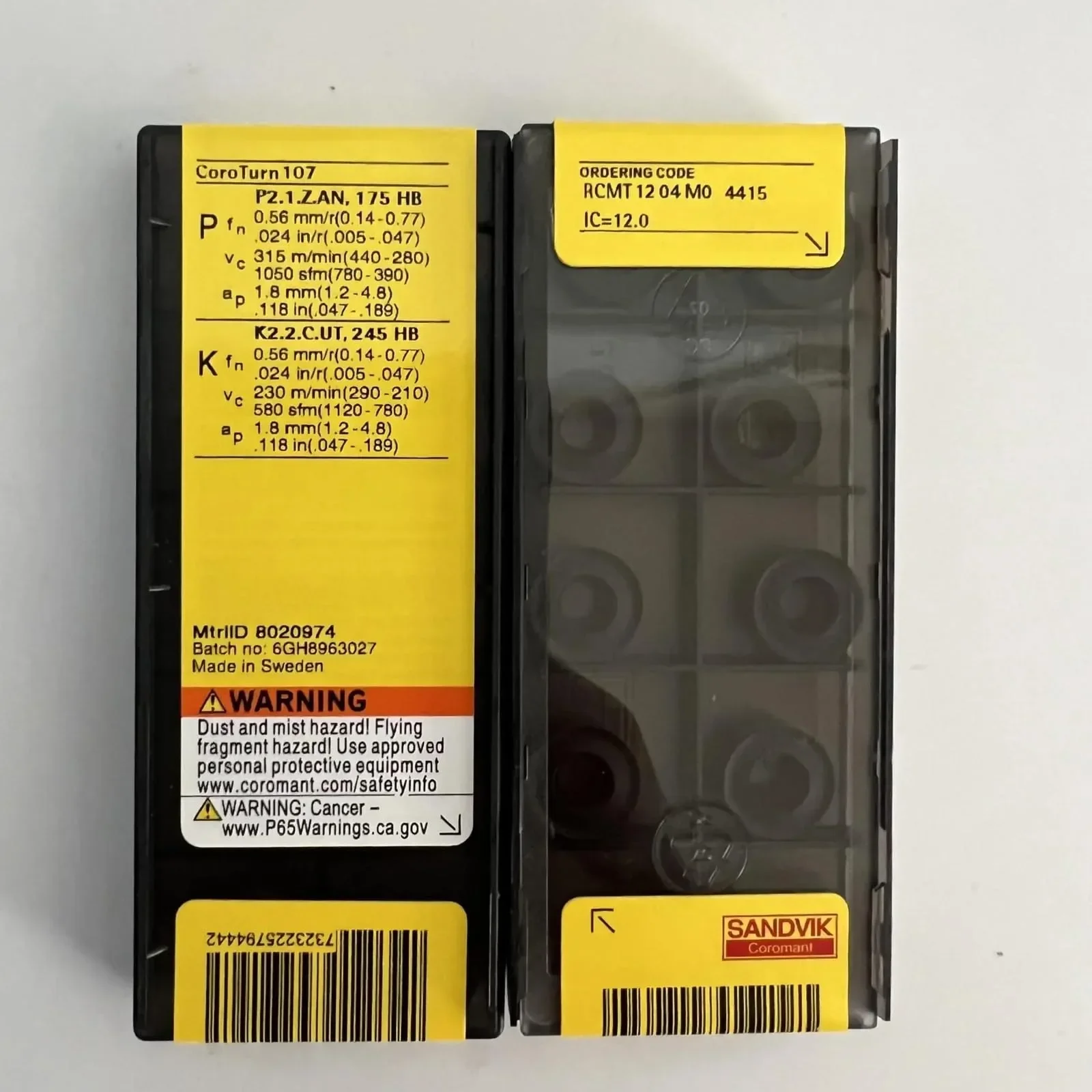 

SANDVIK-Coromant / RCMT1204MO 4415 / 10 Pcs