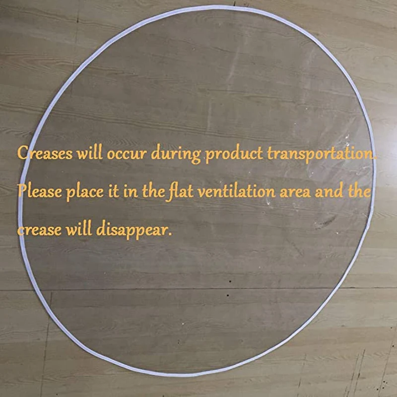 AS96-Splat Mat For Under High Chair/Arts/Crafts Kids Toddler Washable Large Waterproof Round Clear Chair Floor Protector