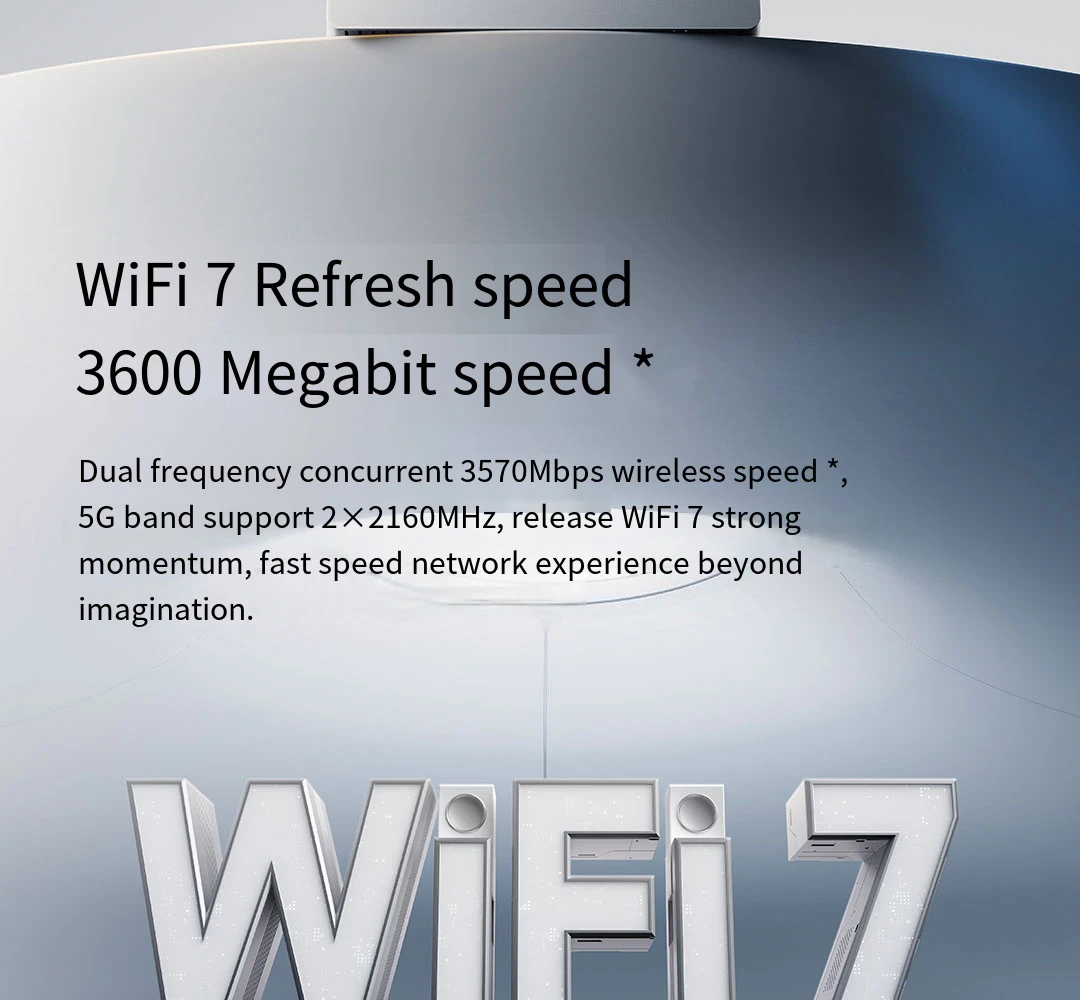 Imagem -02 - Xiaomi-mi Router Be3600 Versão Gigabit Wifi7 Mesh Mlo Banda Dupla Porta Ethernet Final Repetidor Vpn Aceleração de Jogos