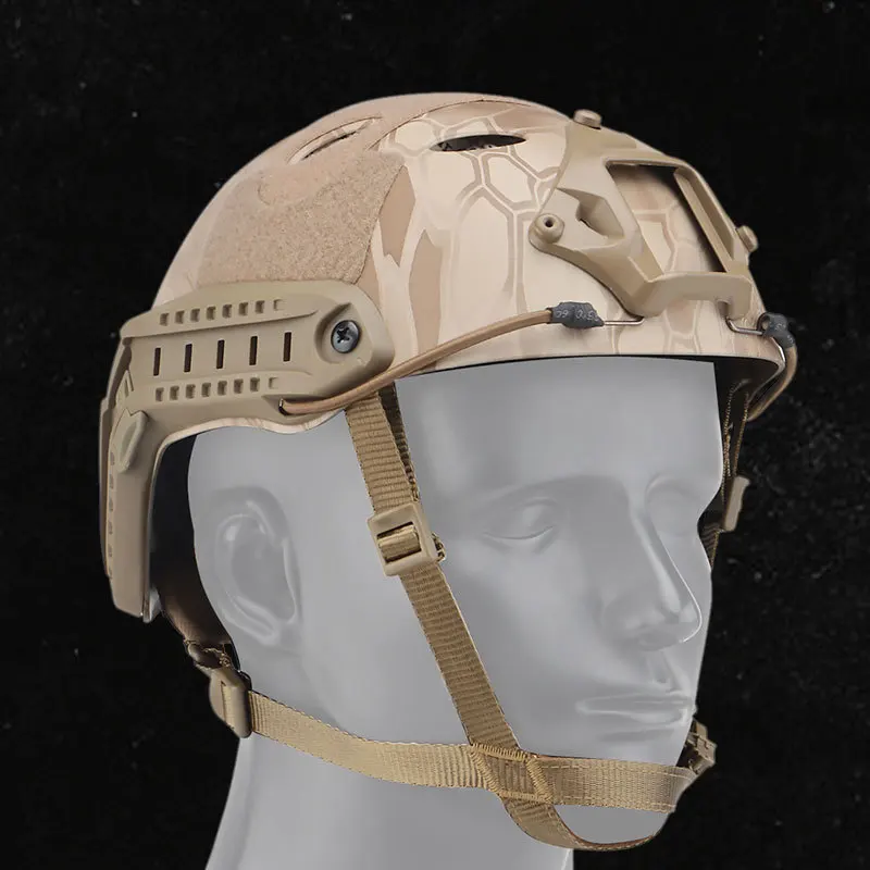 CamSolomon-Casque militaire épaissi, équipement de protection, CS, jeu, entraînement, airsoft, sport, extérieur, rapide