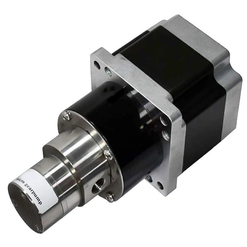 

HEPHIS SS316L/PPS Pump Head High Viscosity Fluid Gear Metering Dosing Pump With AC Stepper Motor for 0.2-3000cps Fliud