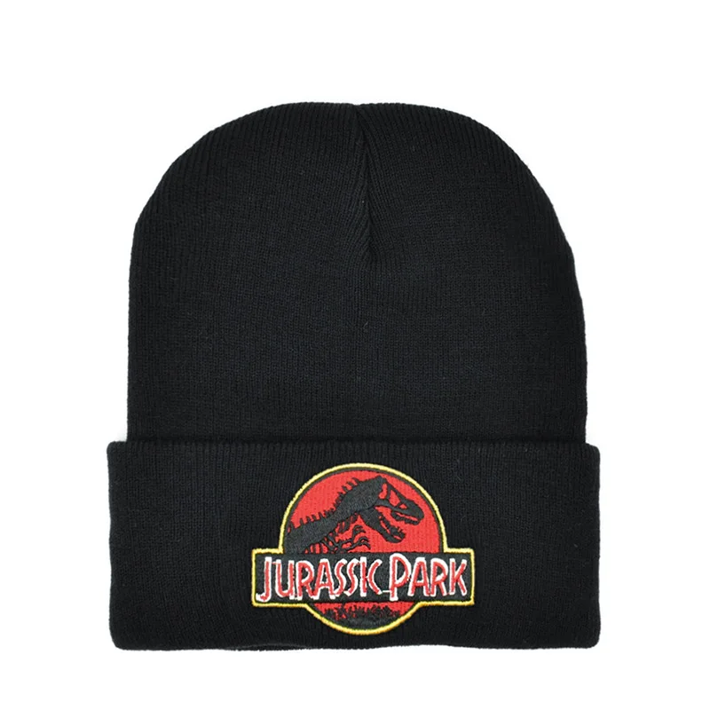 Jurassic-Park Dinosaur Caps Winter Hat Beanie Cotton Knit Skullies Beanie Hip Hop Outdoor Streetwear Hats Christmas Hat for fans