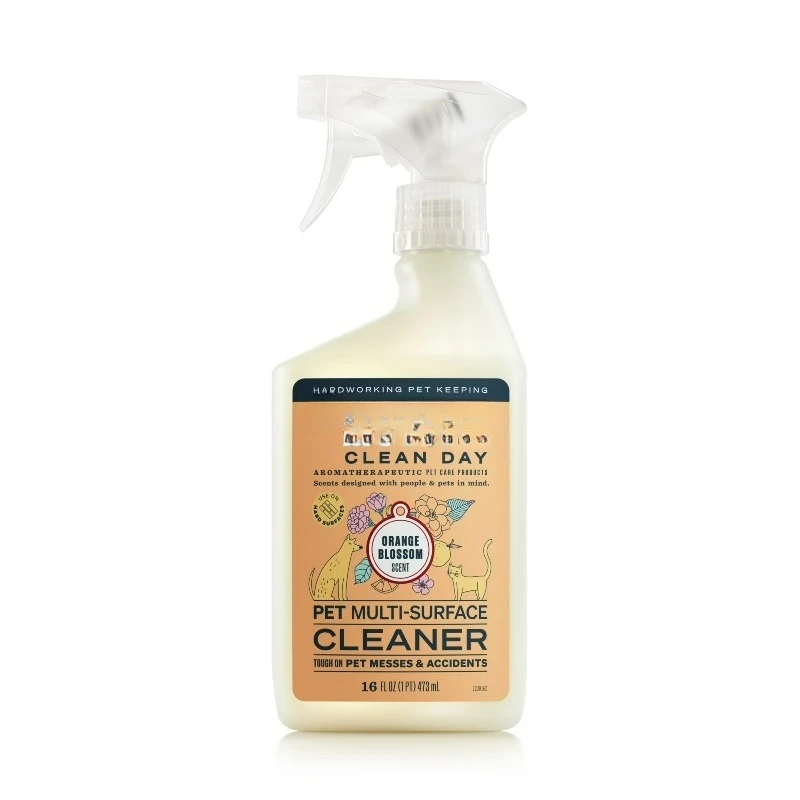 

Средство для уборки Clean Day Pet Multi-Surface Cleaner, аромат апельсинового цвета, 16 унций
