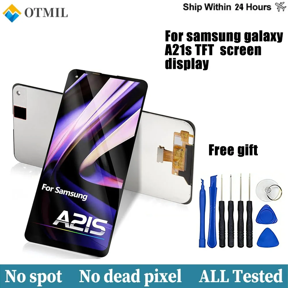 Сенсорный экран TFT LCD 6,5 дюйма для Samsung Galaxy A21S, дисплей A217F A217, LCD-дисплей для Samsung A21S, LCD A217F/DS A217H