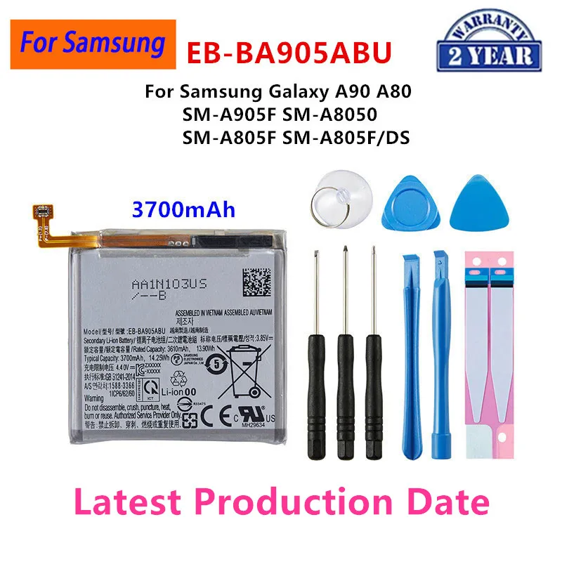 

Brand New EB-BA905ABU 3700mAh Battery For Samsung Galaxy A90 A80 SM-A905F SM-A8050 SM-A805F SM-A805F/DS Batteries+Tools