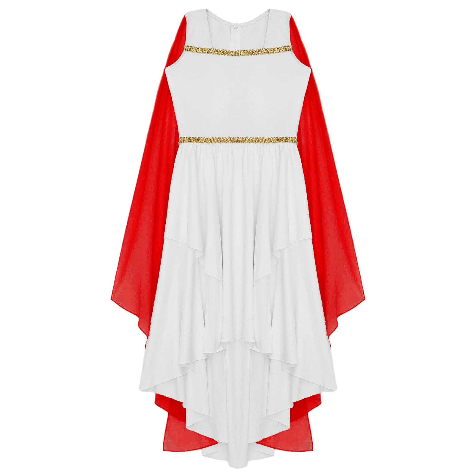 Disfraz de Toga griega antigua para niña, vestido de capa de princesa romana, vestido de actuación de Cosplay de fantasía para Halloween