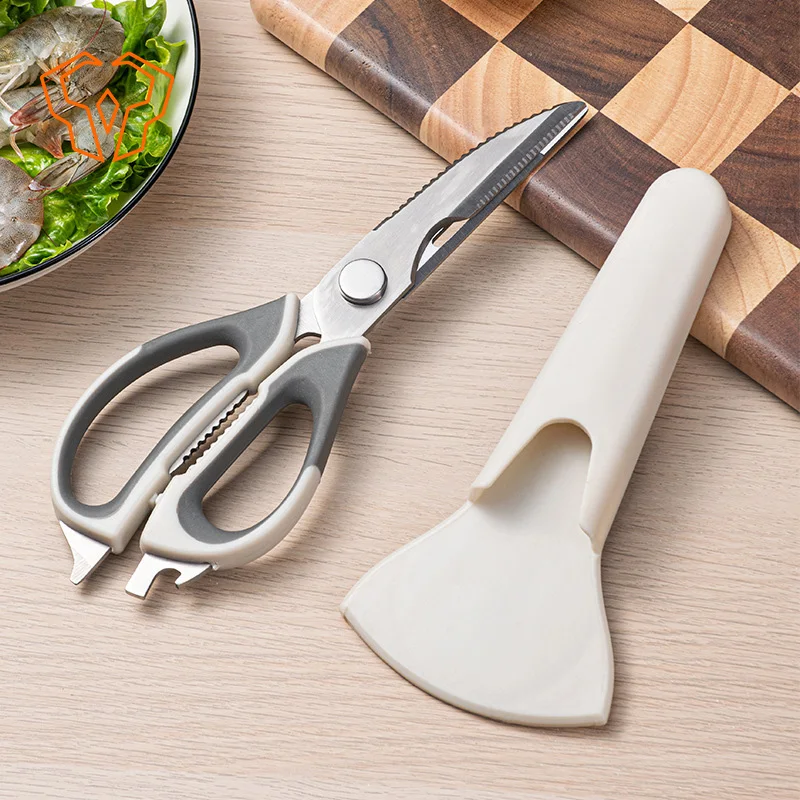 

Kitchen Scissors Special-purpose Multi-function 304 Stainless Steel Strong Chicken Bone Scissors Home Use Barbecue Scissors