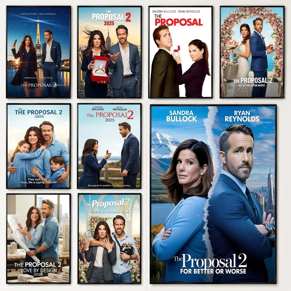 movie The Proposal Poster Poster HD Printing Soothing and Cream Style Home Decor for the Living Room Cafes Gift