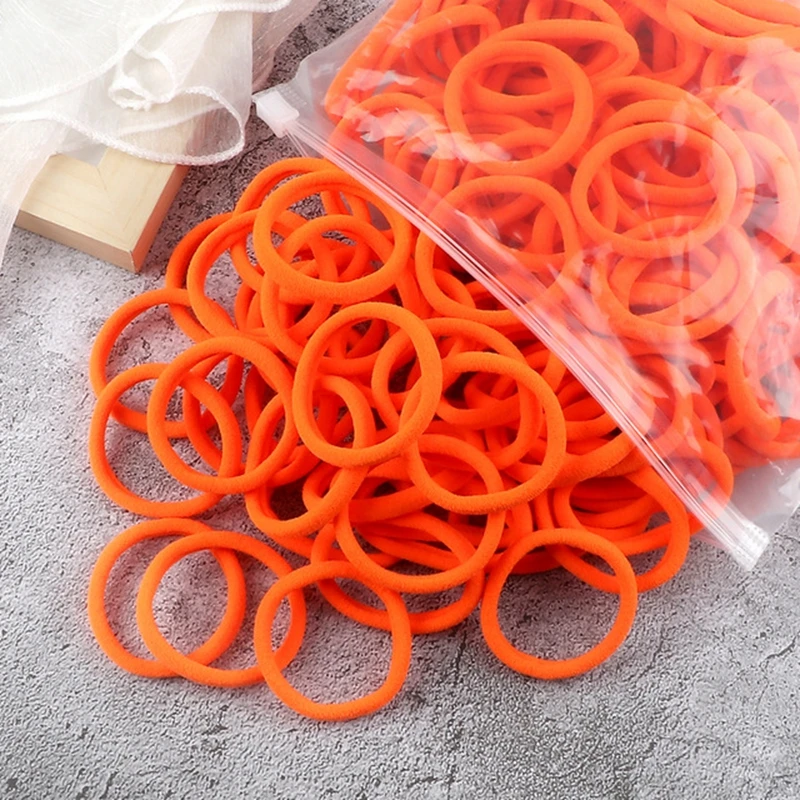 50 teile/satz Frauen Grundlegende Haar Bands 1,57 zoll Einfache Feste Farben Elastische Stirnband Haar Seile Krawatten Haar Zubehör Pferdeschwanz halter