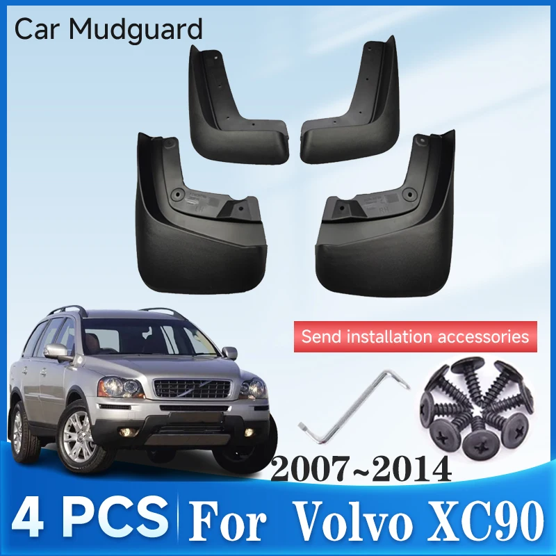 

Car Mudguards For Volvo XC90 Accessories 2007-2014 MK1 Anti-splash Mudflaps Auto Splash Guard Mud Flaps Fenders Car Accessories