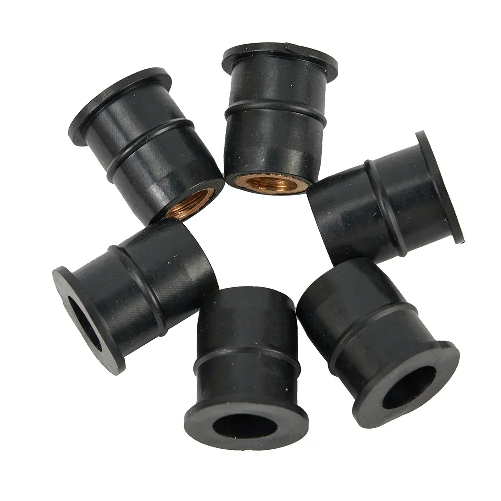 M6 Rubber Nut Nuts Reliable Tool M6 Neoprene Replaces Replacement Rubber + Brass 10PCS / KIT Accessories Damper Panel