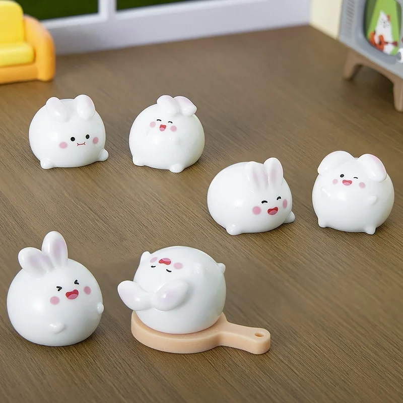 

Creative view decoration rice dumpling bunny household decoration high-end niche resin diy decorative decoration decoration