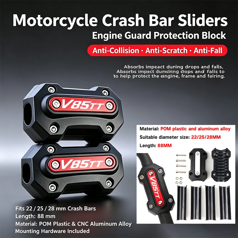 Moto For Moto Guzzi V85TT V9 Roamer/ Bobber/ V85 TT/ V7 Stone/Special Accessories Engine Protection Bumper Decoration Block