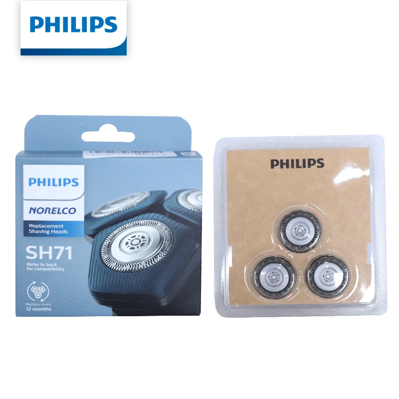 

Сменные бритвенные головки Philips SH71/51, 3 шт., наборы с сеткой и лезвиями для электробритв Philips Series 5000 и Series 7000