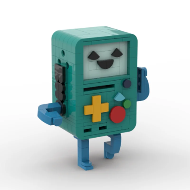 Moc 전자 게임기 BMO Beemo 만화 모델 빌딩 블록 조립 브릭, 소년 장난감, 어린이 크리스마스 선물, 253 개