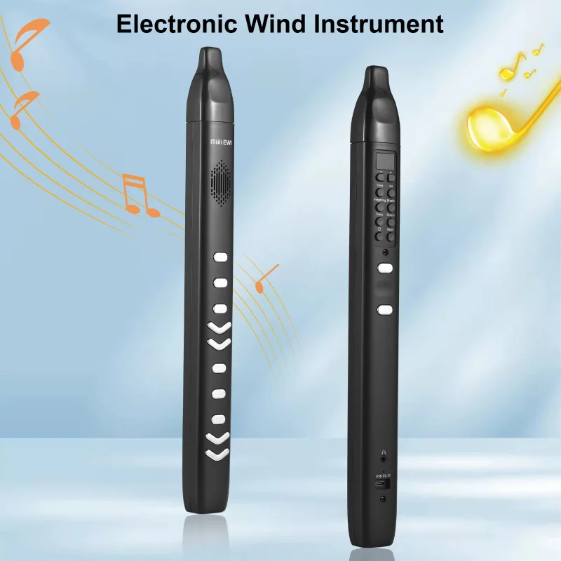 Digital Electronic Wind Instrument Portable Synthesizer 10 Tones Adjustable Sensitivity Built-in Speaker Supports APP BT Connect