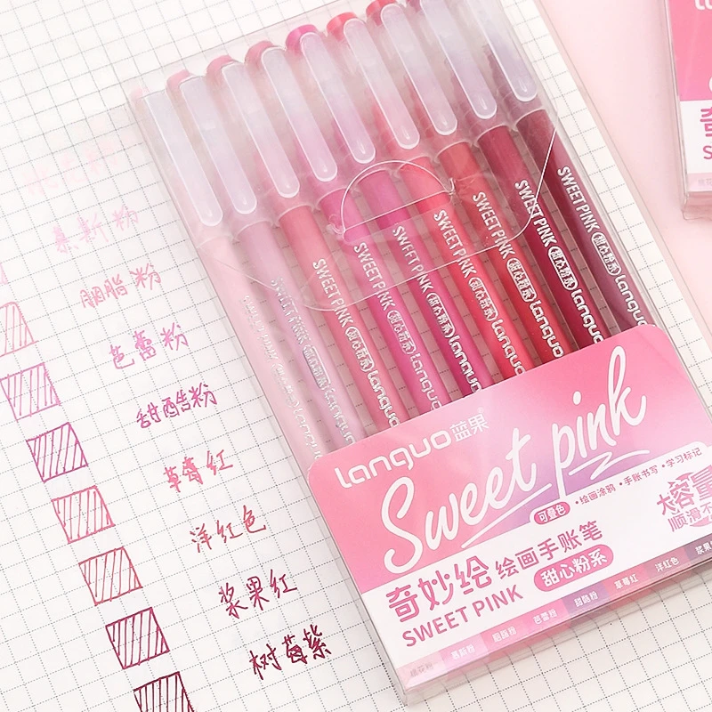 

9-color Large-capacity Neutral Single-ended Highlighter Set Special Pen for Students Drawing Taking Notes and Marking Key Points