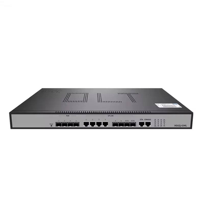 

1U 19-Inch HSGQ-G04L Fiber Optic FTTH 10GE GEPON OLT with 4 Ports Used for SFP Gpon ONU for Network POE IP TCP WIFI