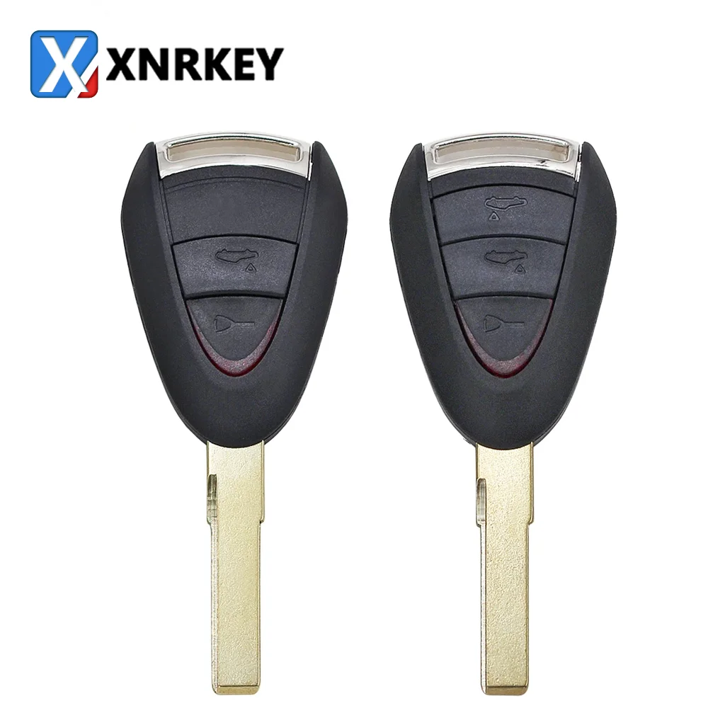 

XNRKEY 2 Button / 3 Button Replacement Key Shell Case For porsche Boxster/Cayman 911/997 Carrera and 911 Targa Car Key Shell