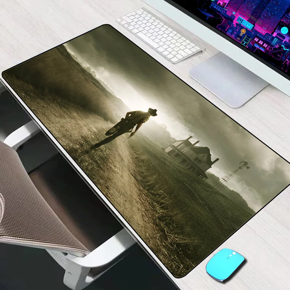 O Walking Dead Grande Mouse Pad, Acessórios para Jogos, Tapete de Teclado, PC Gamer Desk, Computador Mousepad, Laptop Mat