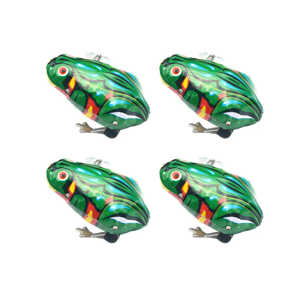 4 Pcs Toys for Boys Wrapped Iron Frog Toddlers Educational Playthings Girl Birthday Gift