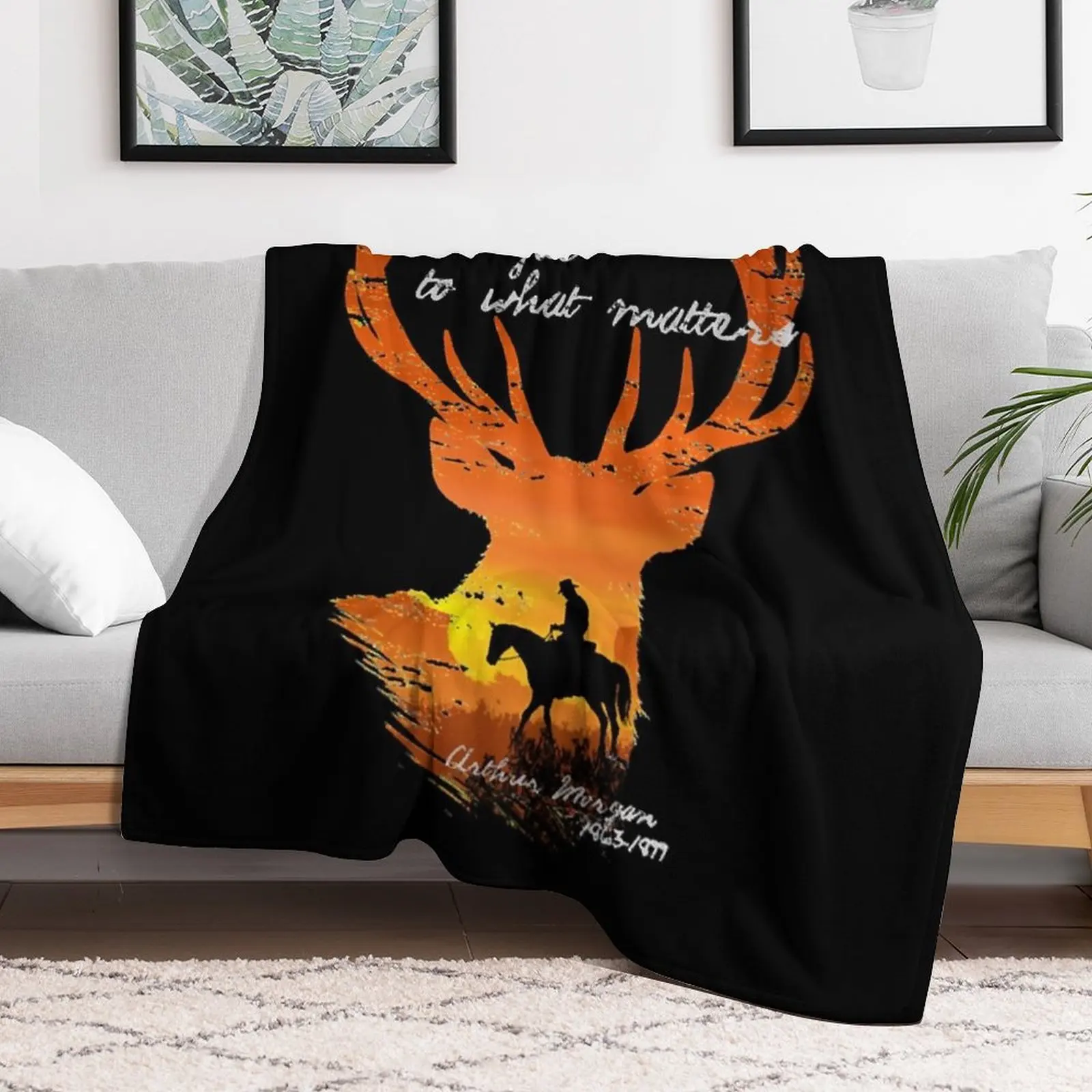 Be Loyal to what matters Arthur Morgan Throw Blanket Summer Fashion Sofas Thins Blankets