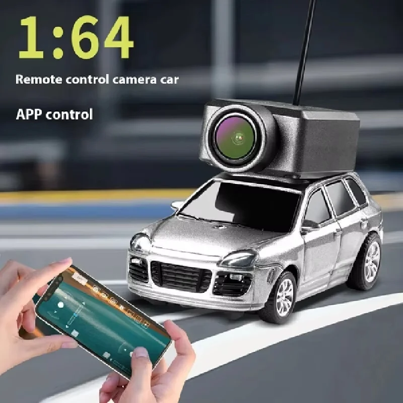 

Children'S Remote Control Car 1:64 Mini Remote Control Camera Car App Version 2.4g Built In Luotuo Instrument Car Model Gift