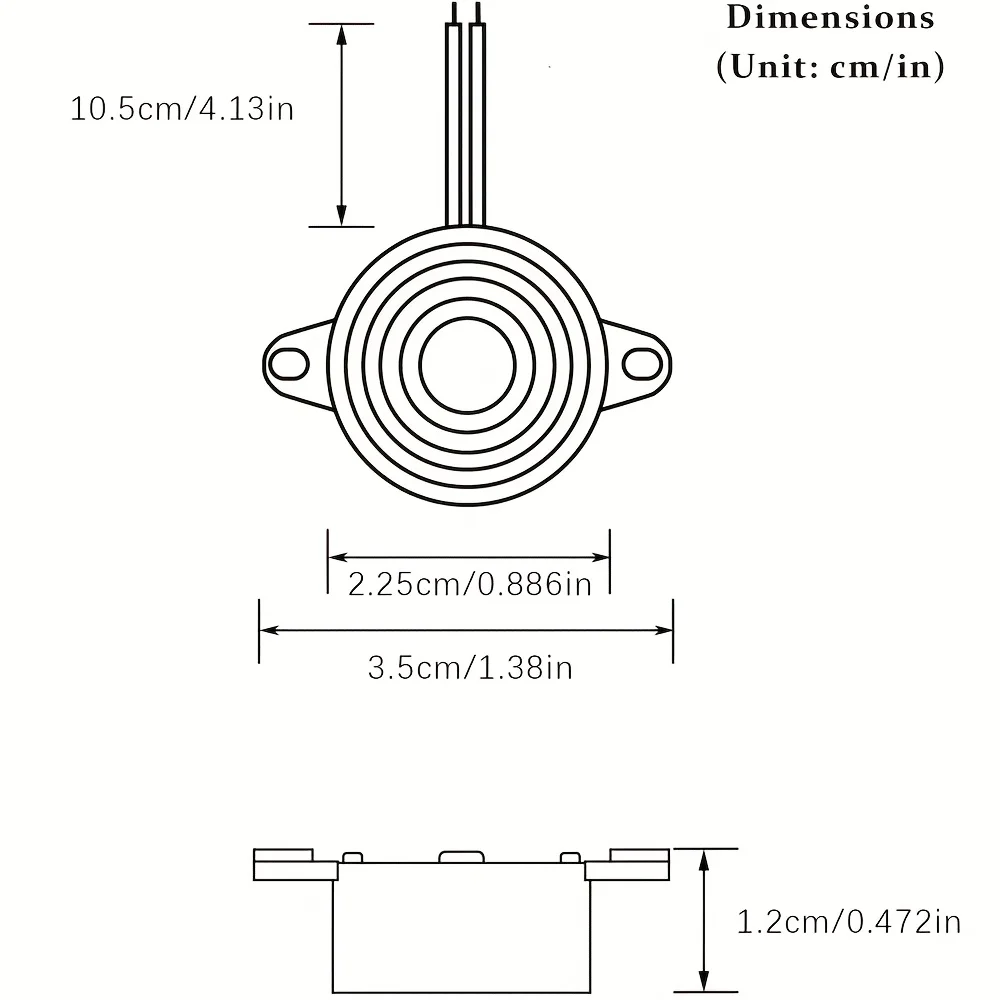 6PCS SFM-20B DC3-24V Durable 3-24V Piezo Electronic Buzzer Alarm 95DB Continuous Sound Beeper For Arduino Car Van
