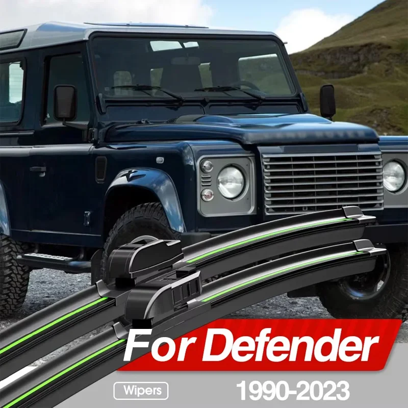 For Land Rover Defender 1990-2023 Front Windshield Wiper Blades 2pcs Windscreen Window Accessories 1998 2018 2019 2020 2021 2022