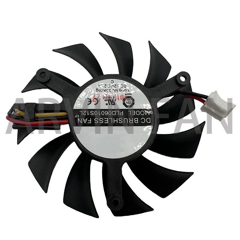 Ventiladores do radiador do computador, rolamento hidráulico, ventilador de refrigeração para placas gráficas, placa de vídeo, PLD06010S12L