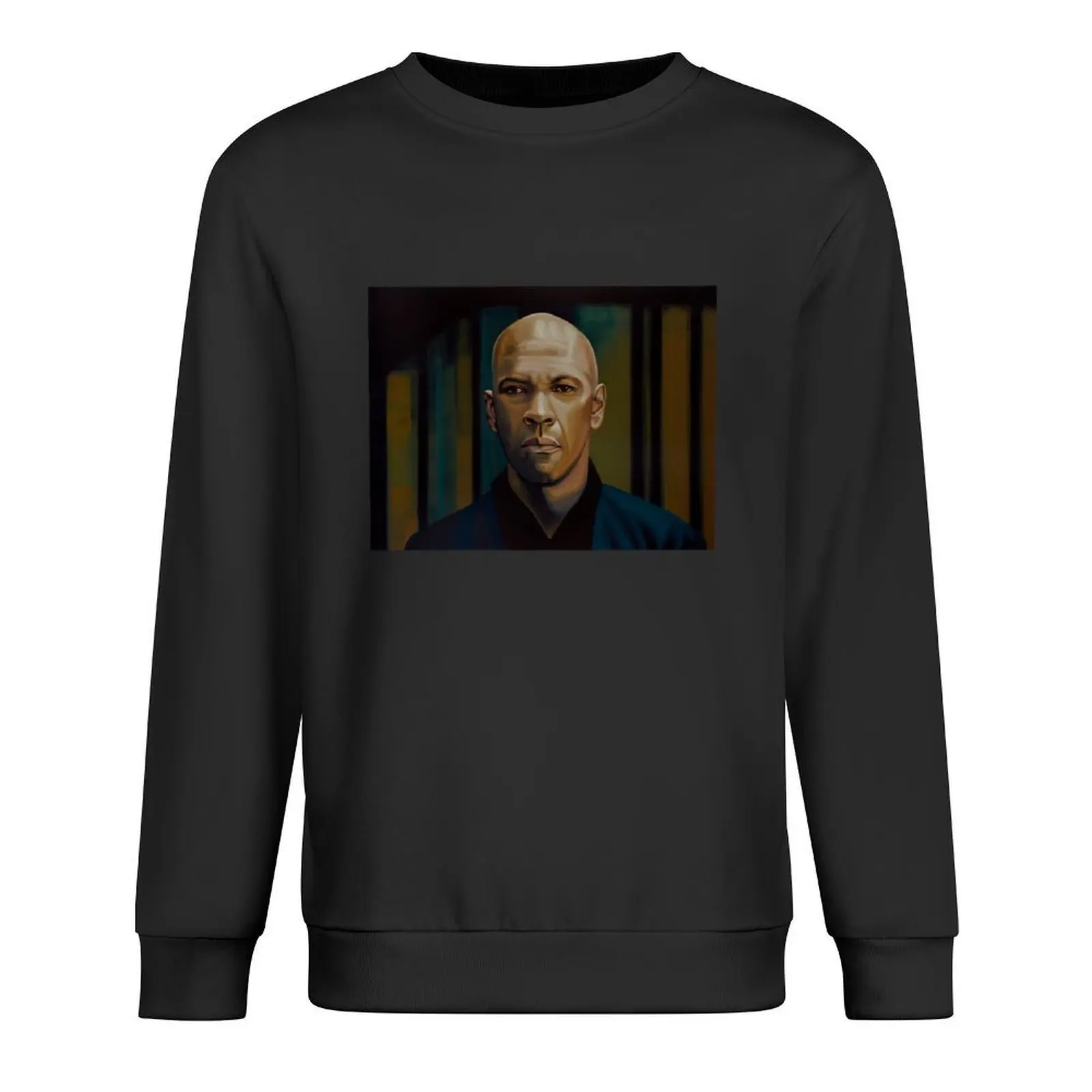 

Denzel Washington in The Equalizer Painting Pullover men's clothes mens designer clothes blouse sweatshirt men