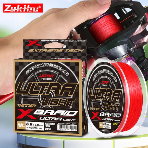 ZUKIBO ULTRA LIGHT Never Fade Japan Línea de pesca trenzada de 8 hebras, línea de PE multifilamento suave, línea de pesca de agua salada de estiramiento cero, sensible y de alta resistencia a la abrasión pesca