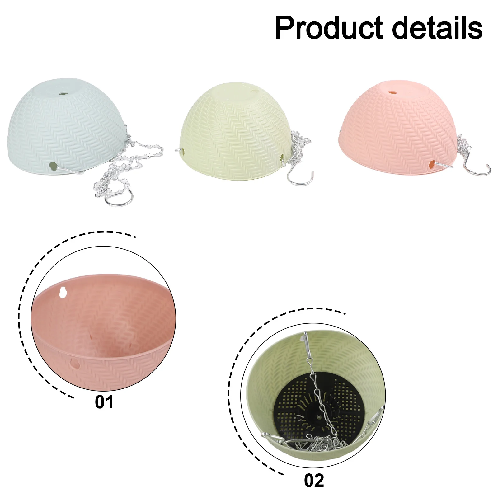 Effortless Plant Care with Lightweight Hanging Flower Pots Perfect for Adding Aesthetic Appeal to Your Home or Garden