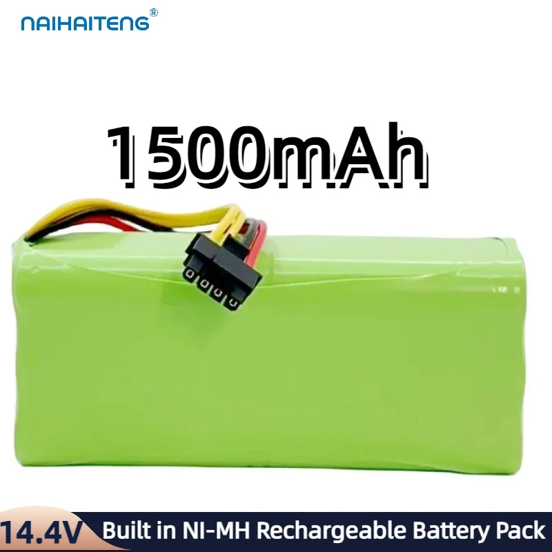 14.4V 14.8V 1500mAh 14500 NI-MH Rechargeable Battery Pack For Vacuum Cleaner Midea R1-L083B R1-L081A Festival X600 ZN605 ZN606