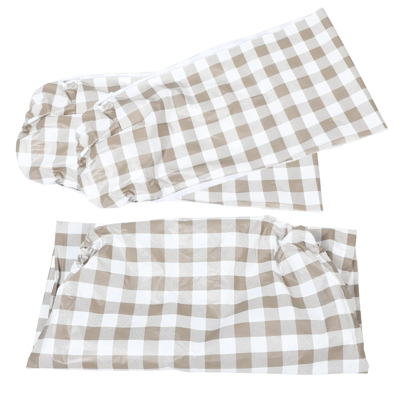 1Set Picnic Table Cover Set Camping Tablecloth Bench Covers Elastic Edge Waterproof Outdoor Tablecloth for Picnic