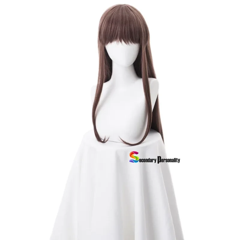 Anime FRUITS BASKET Tohru Honda Costume Cosplay Parrucche Lungo Rettilineo Marrone Puntelli Per Capelli Del Partito Lolita Ragazza Halloween Capelli Sintetici