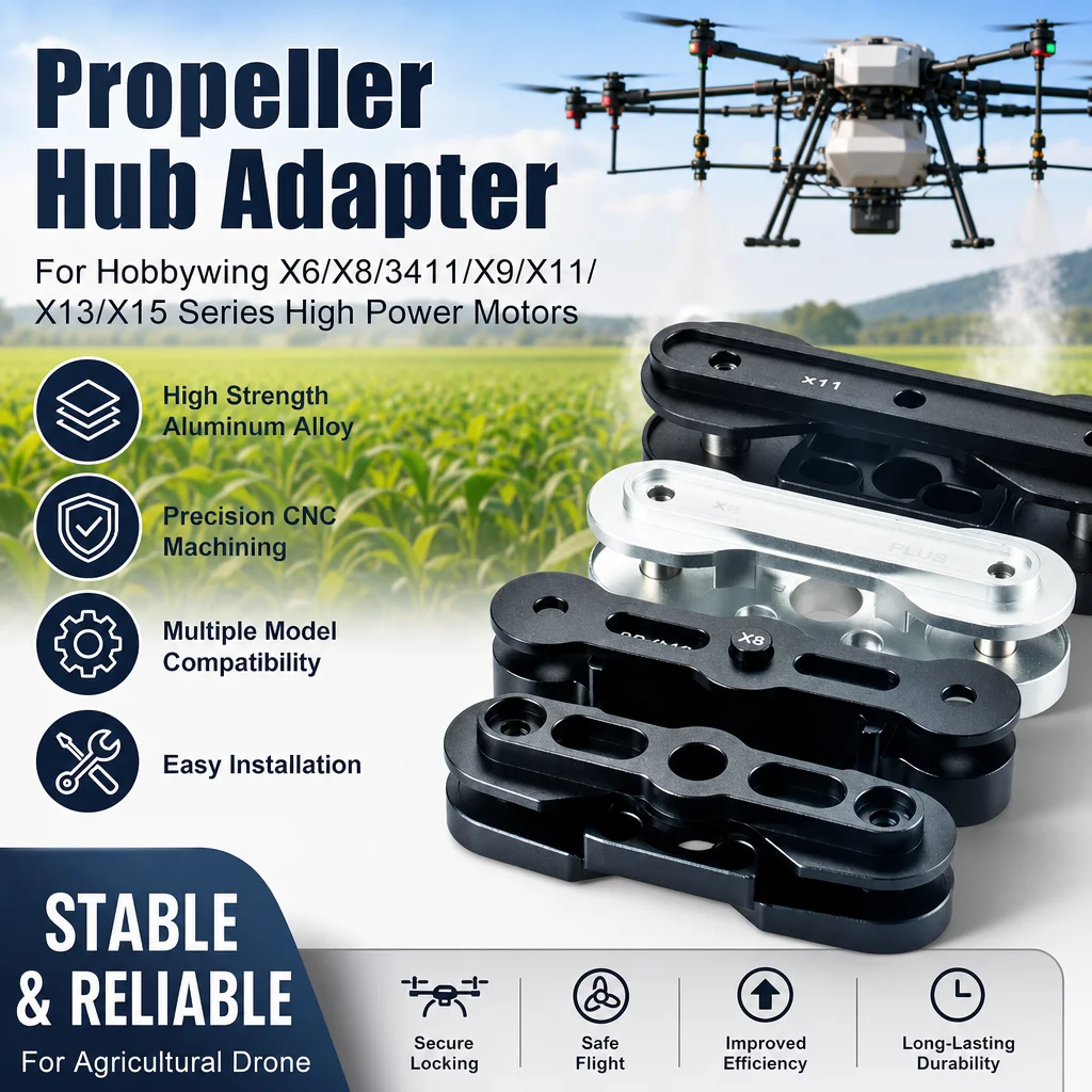 

Hobbywing Propeller Hub Adapter - Compatible with X6/X8/3411/X9/X11/X13/X15 Series High Power Motors