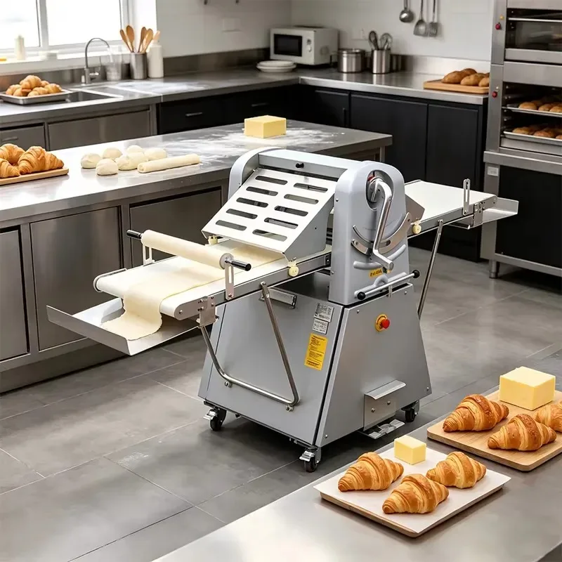 Vertical Commercial Pastry Dough Press for Egg Tart Croissant Puff Pastry Making Machine Bakery Equipment